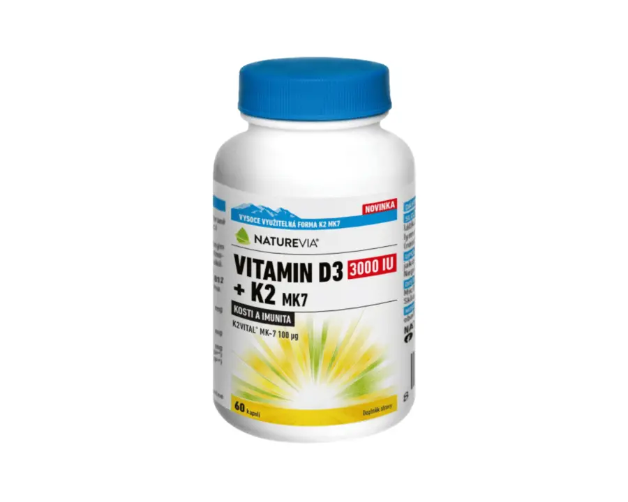 15088-naturevia vitamin d3 3000iu  k2 mk7 cps60
